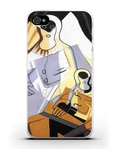 Чехол Пьеро (Грис Хуан) силиконовый для iPhone 4/4s