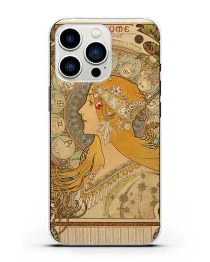 Чехол Зодиак (Муха Альфонс Мариа) силиконовый для iPhone 13 Pro