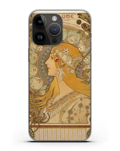 Чехол Зодиак (Муха Альфонс Мариа) силиконовый для iPhone 14 Pro Max