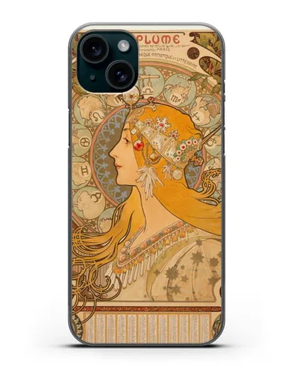 Чехол Зодиак (Муха Альфонс Мариа) силиконовый для iPhone 15 Plus