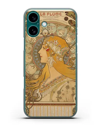 Чехол Зодиак (Муха Альфонс Мариа) силиконовый для iPhone 16 Plus