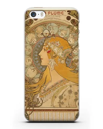 Чехол Зодиак (Муха Альфонс Мариа) силиконовый для iPhone 5/5s/SE