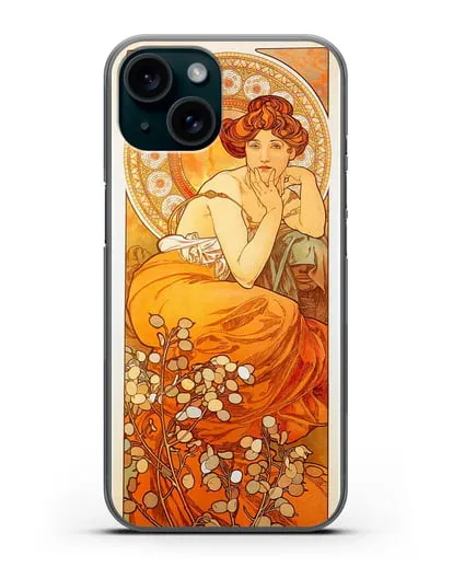 Чехол Топаз (Муха Альфонс Мариа) силиконовый для iPhone 15