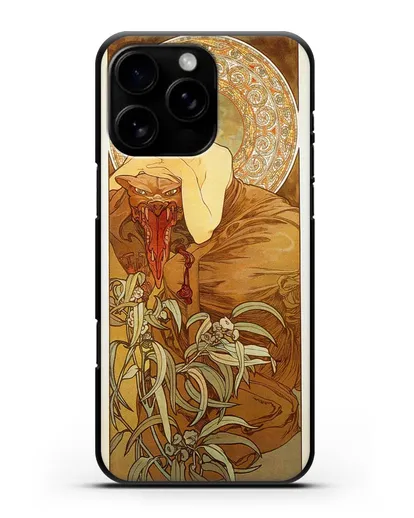 Чехол Изумруд (Муха Альфонс Мариа) силиконовый для iPhone 16 Pro Max