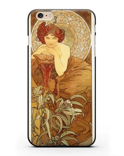 Чехол Изумруд (Муха Альфонс Мариа) силиконовый для iPhone 6s Plus