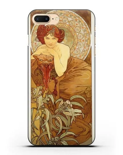 Чехол Изумруд (Муха Альфонс Мариа) силиконовый для iPhone 8 Plus