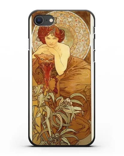 Чехол Изумруд (Муха Альфонс Мариа) силиконовый для iPhone SE 2020