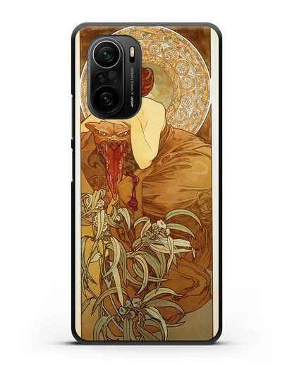 Чехол Изумруд (Муха Альфонс Мариа) силиконовый для Xiaomi Poco F3