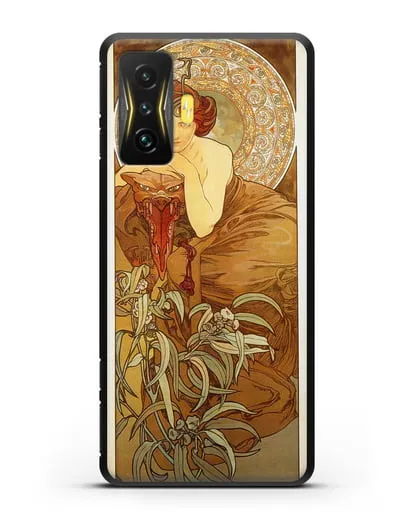 Чехол Изумруд (Муха Альфонс Мариа) силиконовый для Xiaomi Poco F4 GT