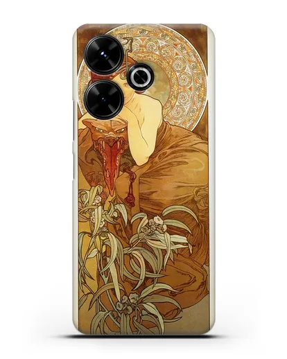 Чехол Изумруд (Муха Альфонс Мариа) силиконовый для Xiaomi Poco M6