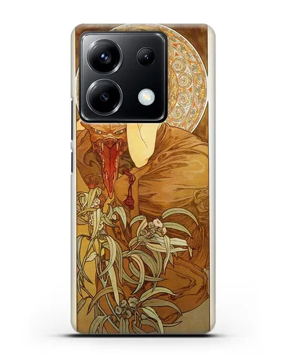 Чехол Изумруд (Муха Альфонс Мариа) силиконовый для Xiaomi Poco X6