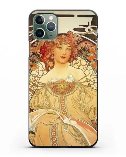 Чехол Задумчивость (Муха Альфонс Мариа) силиконовый для iPhone 11 Pro