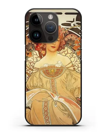 Чехол Задумчивость (Муха Альфонс Мариа) силиконовый для iPhone 14 Pro