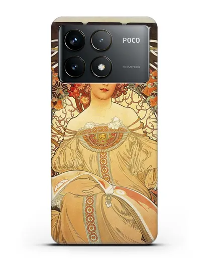 Чехол Задумчивость (Муха Альфонс Мариа) силиконовый для Xiaomi Poco F6 Pro