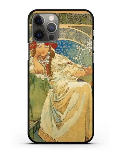 Чехол Принцесса Гиацинт (Муха Альфонс Мариа) силиконовый для iPhone 12 Pro