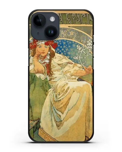 Чехол Принцесса Гиацинт (Муха Альфонс Мариа) силиконовый для iPhone 14