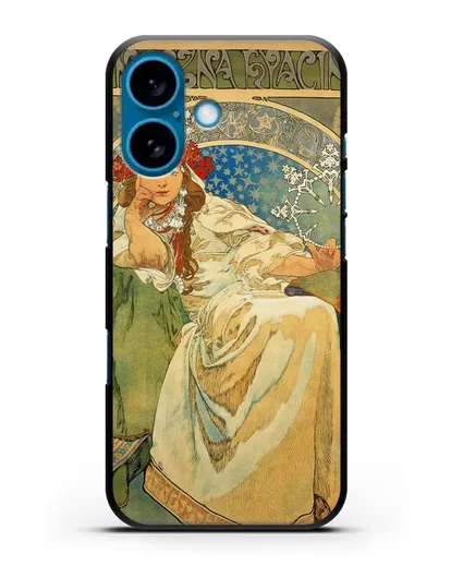 Чехол Принцесса Гиацинт (Муха Альфонс Мариа) силиконовый для iPhone 16