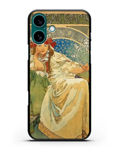 Чехол Принцесса Гиацинт (Муха Альфонс Мариа) силиконовый для iPhone 16 Plus