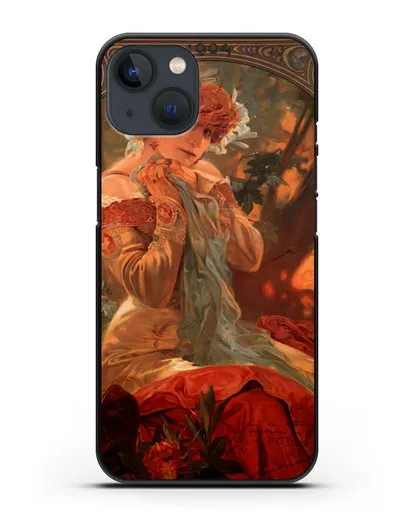 Чехол Lefevre Utile (Муха Альфонс Мариа) силиконовый для iPhone 13 Mini