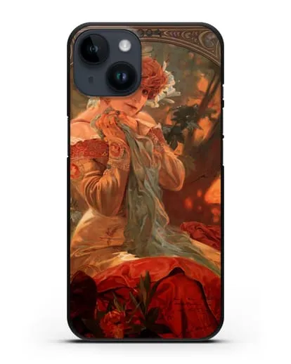 Чехол Lefevre Utile (Муха Альфонс Мариа) силиконовый для iPhone 14