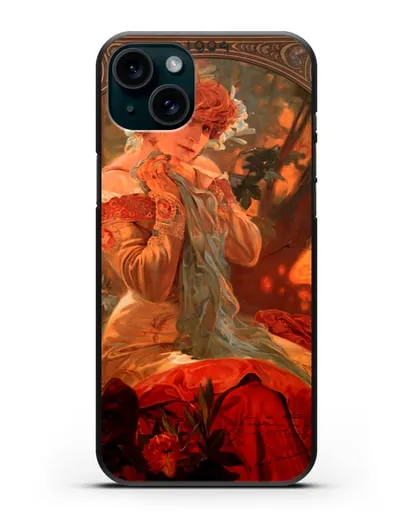 Чехол Lefevre Utile (Муха Альфонс Мариа) силиконовый для iPhone 15 Plus