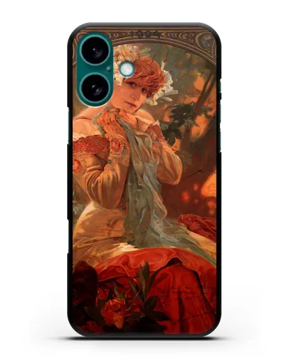 Чехол Lefevre Utile (Муха Альфонс Мариа) силиконовый для iPhone 16 Plus