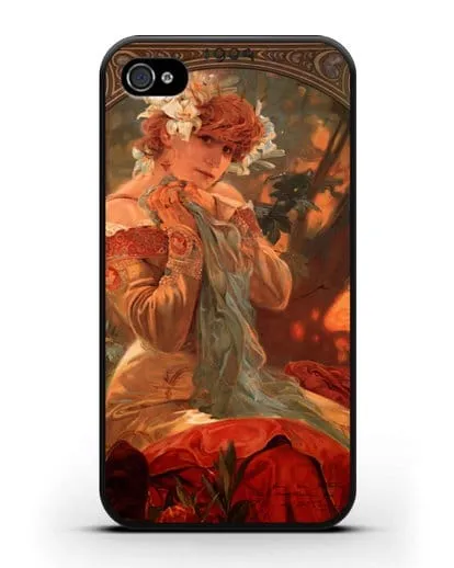 Чехол Lefevre Utile (Муха Альфонс Мариа) силиконовый для iPhone 4/4s