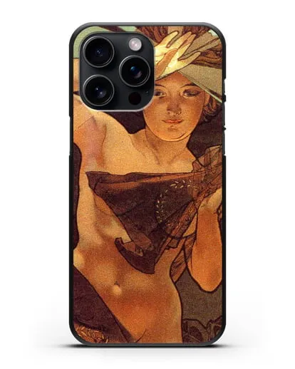 Чехол Утренняя звезда (Муха Альфонс Мариа) силиконовый для iPhone 15 Pro Max