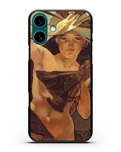 Чехол Утренняя звезда (Муха Альфонс Мариа) силиконовый для iPhone 16 Plus