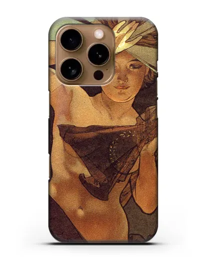 Чехол Утренняя звезда (Муха Альфонс Мариа) силиконовый для iPhone 16 Pro