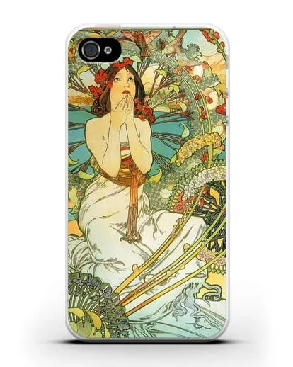 Чехол Славянская эпопея (Муха Альфонс Мариа) силиконовый для iPhone 4/4s