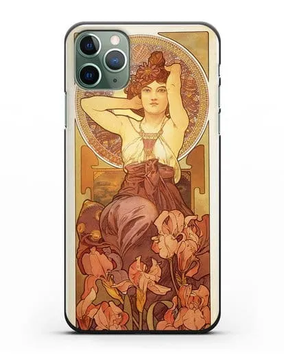 Чехол Аметист (Муха Альфонс Мариа) силиконовый для iPhone 11 Pro