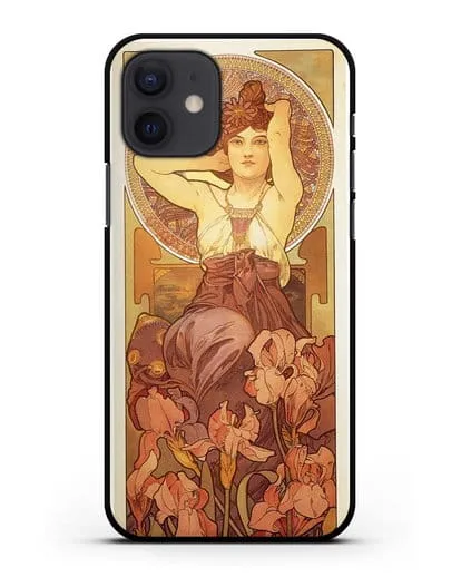 Чехол Аметист (Муха Альфонс Мариа) силиконовый для iPhone 12