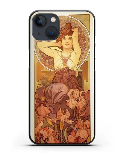 Чехол Аметист (Муха Альфонс Мариа) силиконовый для iPhone 13