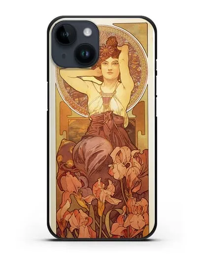 Чехол Аметист (Муха Альфонс Мариа) силиконовый для iPhone 14