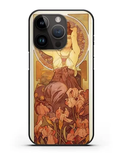 Чехол Аметист (Муха Альфонс Мариа) силиконовый для iPhone 14 Pro