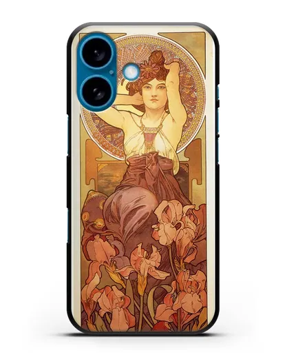 Чехол Аметист (Муха Альфонс Мариа) силиконовый для iPhone 16