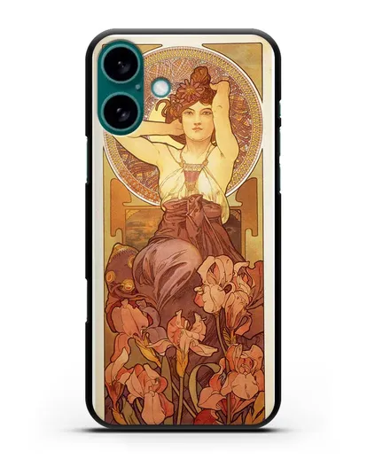 Чехол Аметист (Муха Альфонс Мариа) силиконовый для iPhone 16 Plus