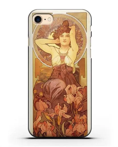 Чехол Аметист (Муха Альфонс Мариа) силиконовый для iPhone 7