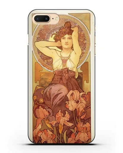 Чехол Аметист (Муха Альфонс Мариа) силиконовый для iPhone 8 Plus