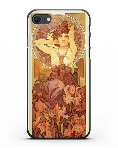 Чехол Аметист (Муха Альфонс Мариа) силиконовый для iPhone SE 2020