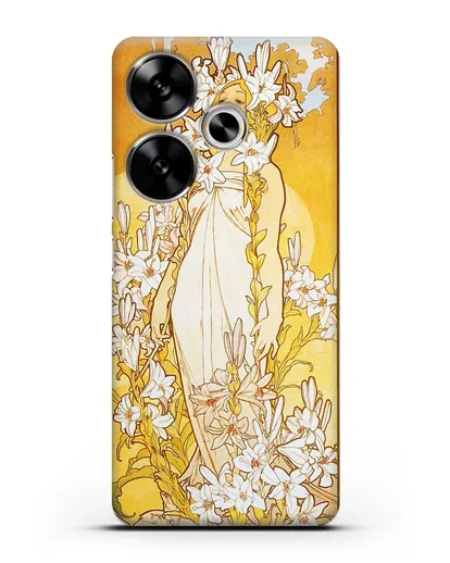 Чехол Лилии (Муха Альфонс Мариа) силиконовый для Xiaomi Poco F6