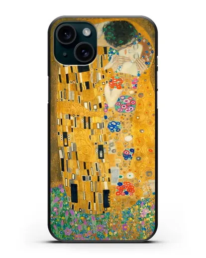 Чехол Поцелуй (Климт Густав) силиконовый для iPhone 15 Plus