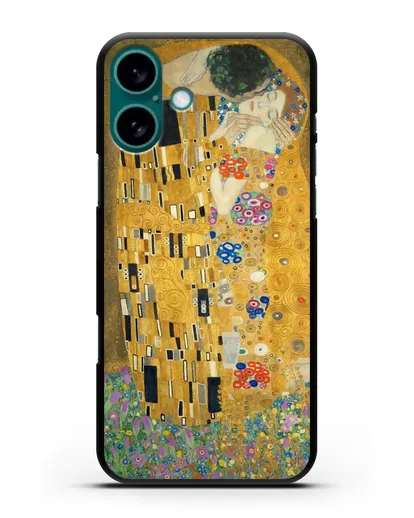 Чехол Поцелуй (Климт Густав) силиконовый для iPhone 16 Plus