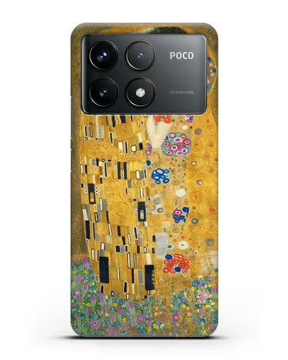Чехол Поцелуй (Климт Густав) силиконовый для Xiaomi Poco F6 Pro