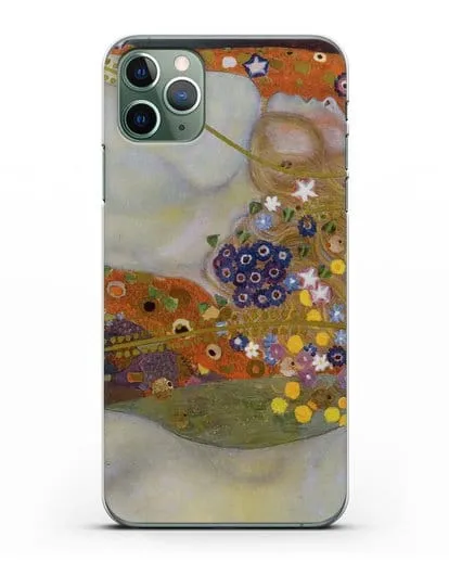 Чехол Водяные змеи (Климт Густав) силиконовый для iPhone 11 Pro