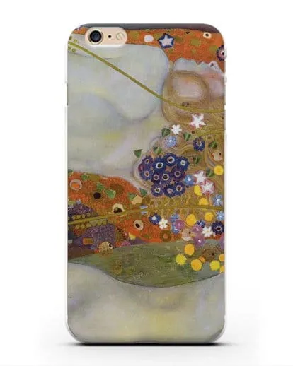 Чехол Водяные змеи (Климт Густав) силиконовый для iPhone 6 Plus
