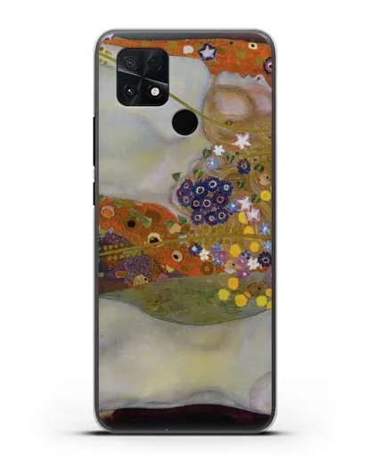 Чехол Водяные змеи (Климт Густав) силиконовый для Xiaomi Poco C40