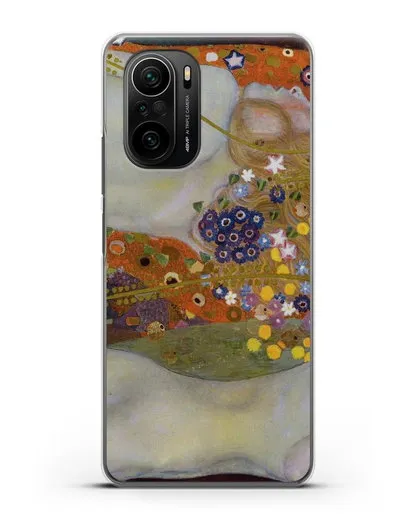 Чехол Водяные змеи (Климт Густав) силиконовый для Xiaomi Poco F3