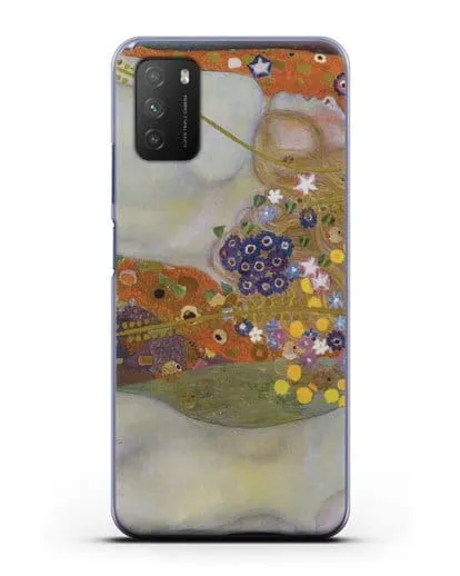 Чехол Водяные змеи (Климт Густав) силиконовый для Xiaomi Poco M3